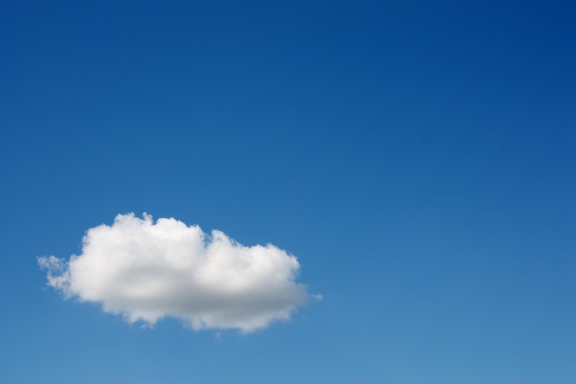 One white cloud in the blue sky - Aegis Business Technologies, Inc.